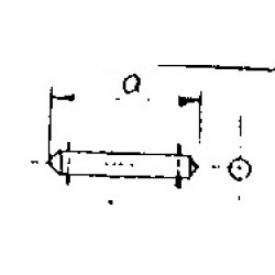 Axle For Front Caster Regular